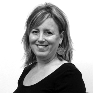 Black and white image of Patricia Taft Nasri
